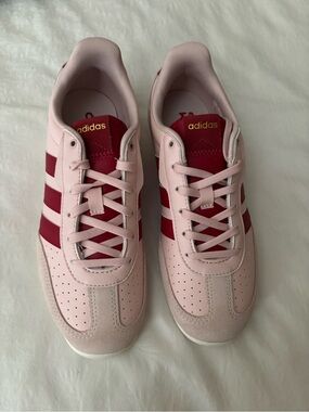 adidas Women’s Pink & Red Court-Style Sneakers
